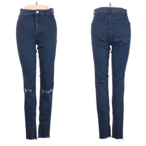 Zara High Rise Distressed Skinny Jeans Size 4